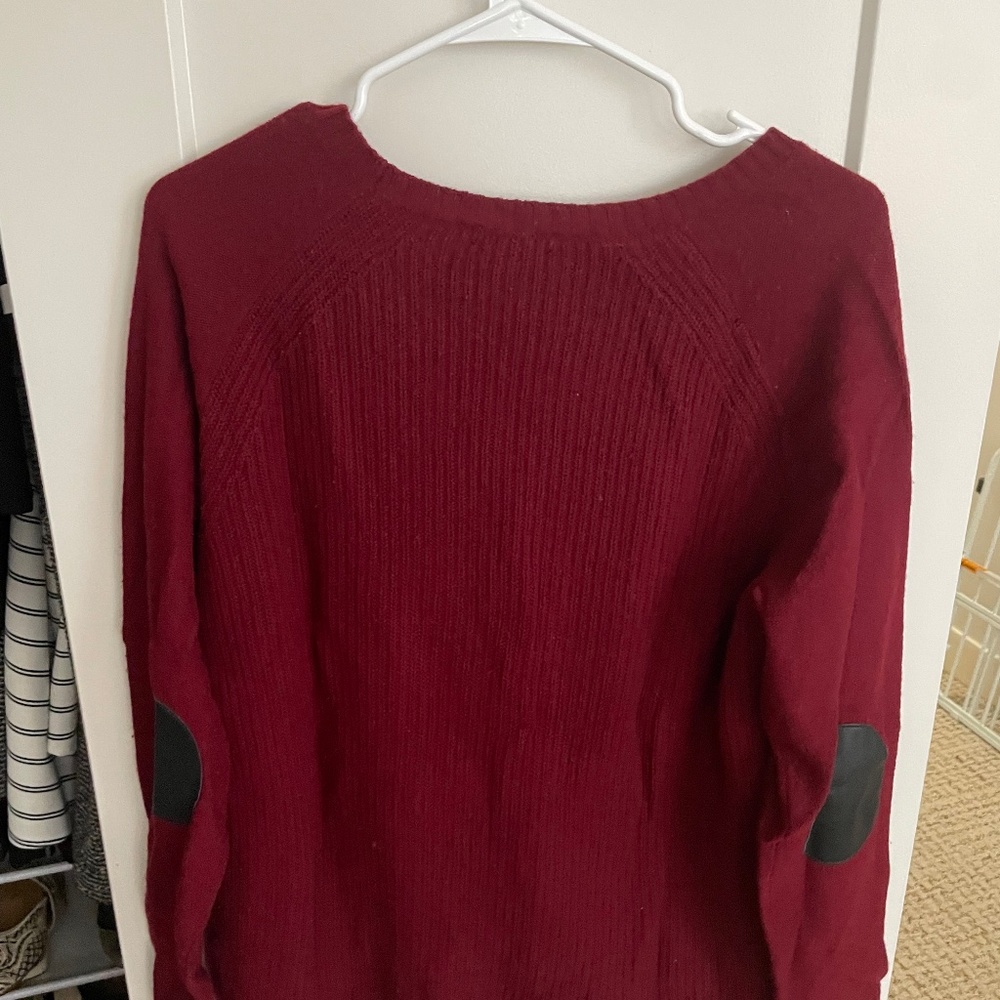 JCrew Marion Wool Sweater with Leather Elbow Pads